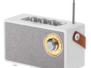 CR 1902 White Radio fm with bluetooth  usb c