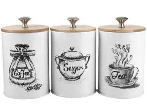 DA256 Großes Metallbehälter-Set 3tlg