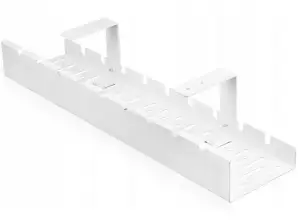 DA263A Kabelorganizer unter dem Schreibtisch weißer Tisch