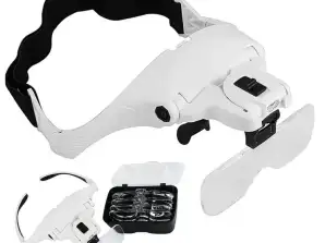 DA351 Brille 2xled Kopflupe