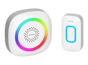 PELA AC. бездротовий мережевий дзвінок. навчальна система. 60 звуків. LED RGB. 300м. білий