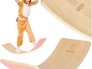 Balansebrettrocker med filt til barn LULILO Ajlo med rosa filt