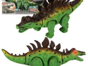 Dinosaure Stégosaure Jouets interactifs à piles marches lumières rugissements