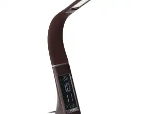DOLOMIT LED 5W. skrivebordslampe med vækkeur. 400lm. 4000K. brun
