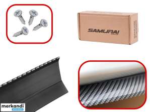 Splitter paraurti spoiler universale carbonio 2 5m nero