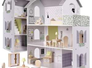 Puppenhaus Holzmöbel 70cm grau