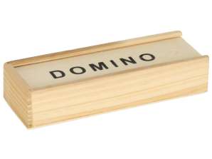 Domino Holzklötze Familien-Spielbox