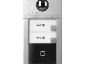 HIKVISION DS KV8213 WME1 C Metall-Außenstation für zwei Familien WiFi/IP, die für den eigenständigen Betrieb oder die Zusammenarbeit mit IP-Monitoren ausgelegt ist
