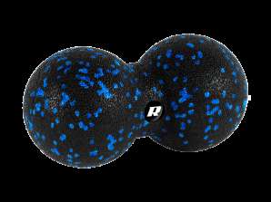 Balle de massage double duoball 8cm couleur noir et bleu matière EPP REBEL ACTIVE