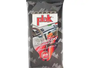 Plak utěrky na kokpit matný grapefruit 24 ks.