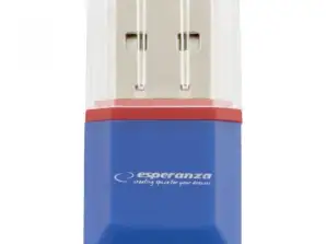 EA134B Чтение карт micro SD USB синий Esperanza