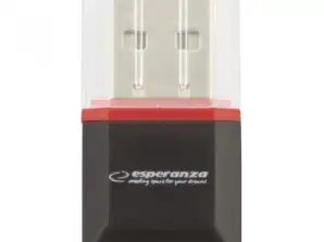 EA134K Четец за карти micro SD USB черен Esperanza