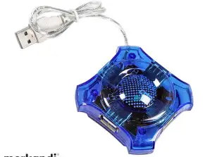 EA150B Esperanza hub USB 2.0 4x usb estrella azul