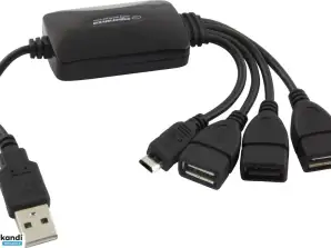 EA158 Hub USB 2.0 3 USB-porttia 1 micro USB-portti Esperanza