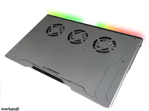 EGC108 Esperanza chladící podložka pod notebook s LED RGB Boreas