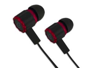 EGH201R Esperanza in-ear headphones met microfoon gaming viper zwart-rood
