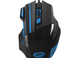 EGM201B Wired Gaming Mouse 7D Optical USB MX201 Wolf Blue