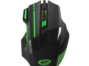 EGM201G Wired Gaming Mouse 7D Optical USB MX201 Wolf Green