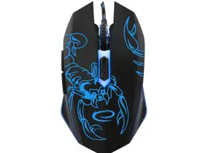 EGM203B MX203 Scorpio 6D Optik USB Kablolu Oyun Faresi Mavi