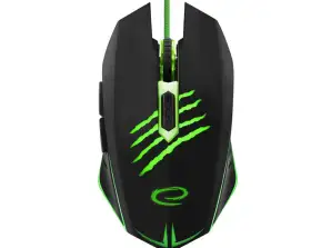 EGM209G Kablanska miška za igrače 6D optična USB MX209 Claw zelena