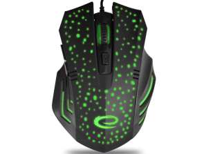 EGM212 Esperanza ratón gaming con cable LED 6D óptico USB C galaxia