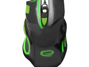 EGM401KG Kabelgebundene Gaming-Maus 7D Optisch USB MX401 Hawk Schwarz-Grün