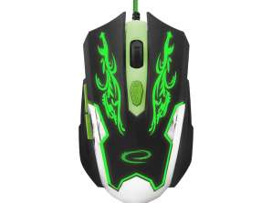 EGM405 Esperanza gaming mus med kabel LED 6D optisk USB cyborg