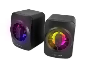EGS104 Esperanza 2.0 USB Lautsprecher LED Regenbogen Sakara