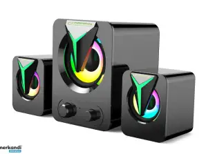 EGS107 Esperanza høyttalere 2.1 usb led regnbue soprano