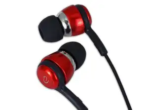 EH192R Esperanza écouteurs intra-auriculaires avec microphone eh192 noir rouge