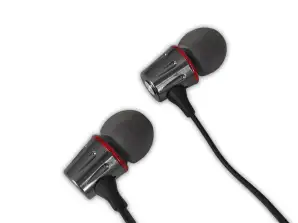 EH203KR Esperanza écouteurs intra-auriculaires métalliques avec microphone eh203 rouge graphite