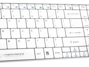 EK122W Ensemble sans fil clavier souris 2.4GHz USB Liberty blanc