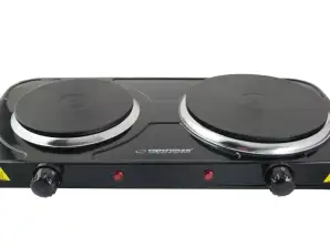 EKH014K Esperanza elektrische kookplaat Yellowstone zwart
