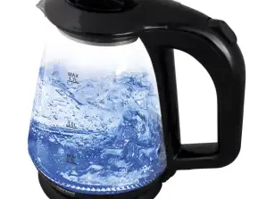 EKK024K Esperanza lasinen sähkökeitin Missouri 1,7 l musta
