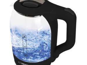 EKK025K Esperanza sähkökuumennin lasinen yukon 1,7 l musta