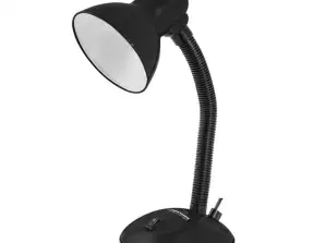 ELD107K lampe de bureau Esperanza E27 Arcturus noire