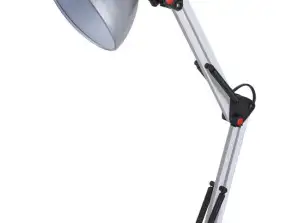 ELD112S Esperanza Tischlampe E27 avior silber