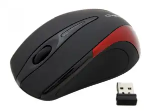 EM101R Беспроводная мышь 2.4GHz 3D оптическая USB Antares красная