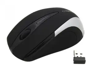 EM101S Trådløs mus 2.4GHz 3D optisk USB Antares sølv