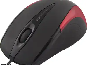 EM102R дротова 3D оптична USB-миша Sirius Red Esperanza