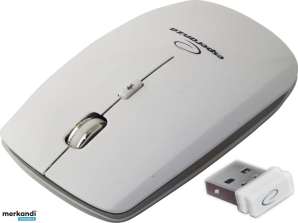 EM120W Беспроводная мышь 2.4GHz 4D оптическая USB Сатурн белая