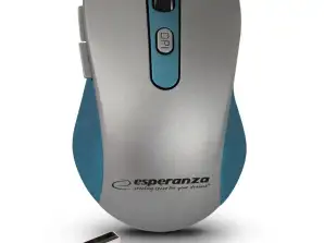 EM131B Esperanza draadloze muis 2.4GHz 6D opt. USB Adara blauw
