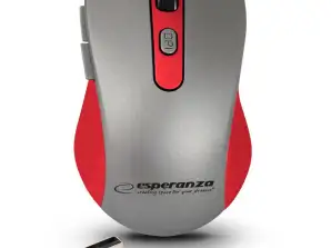 EM131R Esperanza draadloze muis 2.4ghz 6d opt. usb adara rood