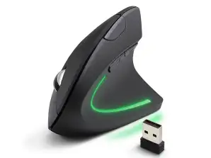 EM133 Esperanza mouse vertical sem fio 2.4GHz 6D óptica USB Corvus