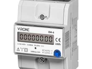 Indicateur de consommation d'énergie électrique triphasé, 80A