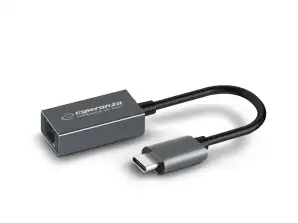 ENA102 Adaptateur Ethernet Gigabit 1000 Mbps USB C RJ45 Esperanza
