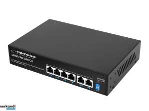ENS105 Esperanza Switch 6 Port POE 10/100 60W SPINNER