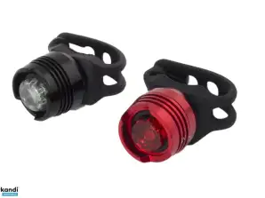 EOT016 Esperanza LED Fahrradlampe vorne und hinten Set ACRUX