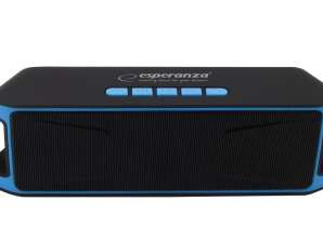 EP126KB Esperanza Lautsprecher bt fm folk schwarz und blau