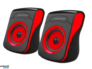 EP140KR Esperanza hangszórók 2.0 usb flamenco fekete piros